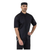 Southside Band Collar Unisex Chef Jacket Black