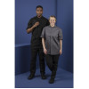 Southside Band Collar Unisex Chef Jacket Charcoal