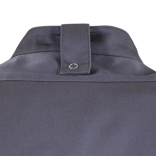 Southside Band Collar Unisex Chef Jacket Charcoal