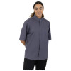 Southside Band Collar Unisex Chef Jacket Charcoal