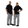 Whites Unisex Vegas Chef Trousers Big Black & White Check