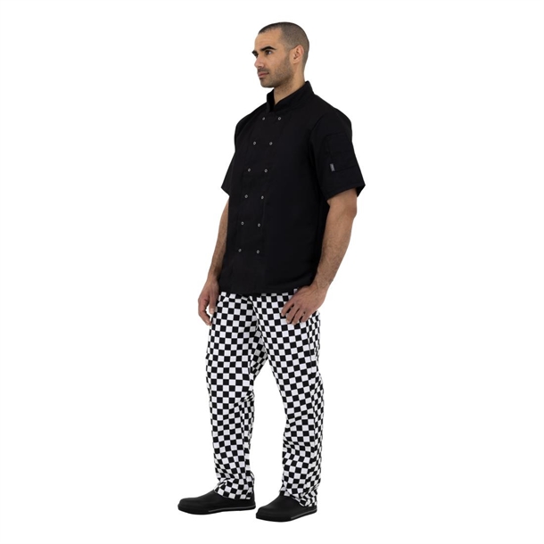 Whites Unisex Vegas Chef Trousers Big Black & White Check