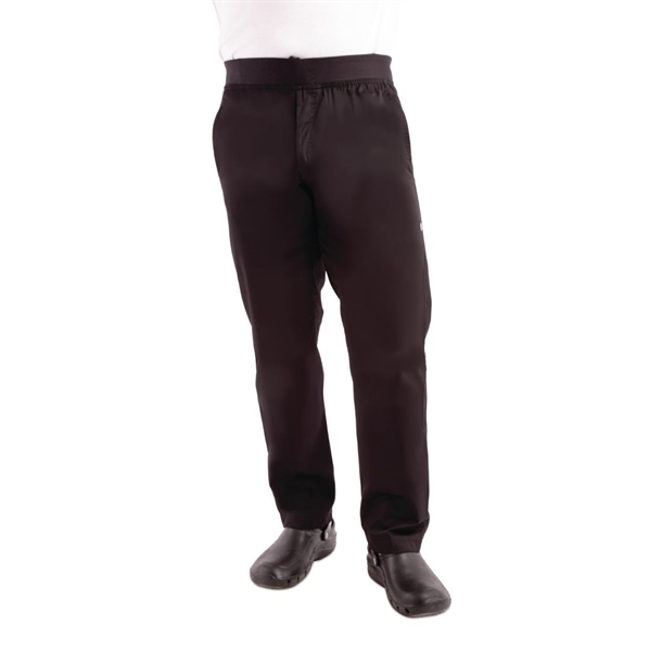 Chef Works Men's Lightweight Slim Trouser Black