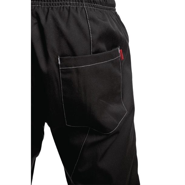 Le Chef Unisex Contemporary Slim Fit Chef
Pants Black