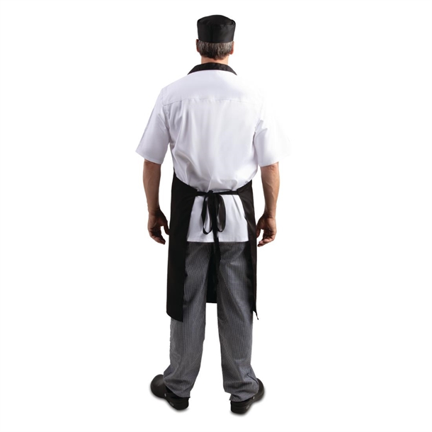 Whites Bib Apron Polycotton Black