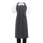 Whites Bib Apron Black/White Butchers Stripe