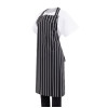 Whites Bib Apron Black/White Butchers Stripe