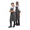Whites Bib Apron Black/White Butchers Stripe