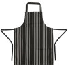 Whites Bib Apron Black/White Butchers Stripe