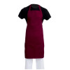 Whites Bib Apron Polycotton Burgundy