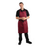 Whites Bib Apron Polycotton Burgundy