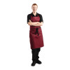 Whites Bib Apron Polycotton Burgundy