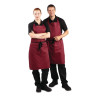 Whites Bib Apron Polycotton Burgundy