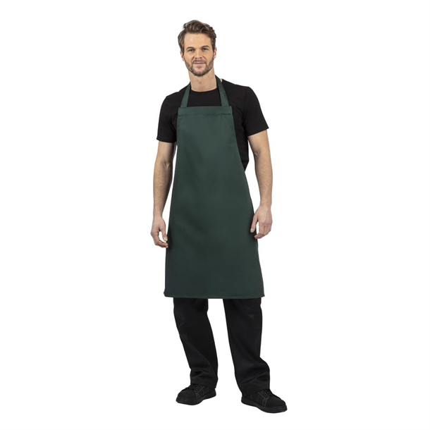 Whites Bib Apron Polycotton Green