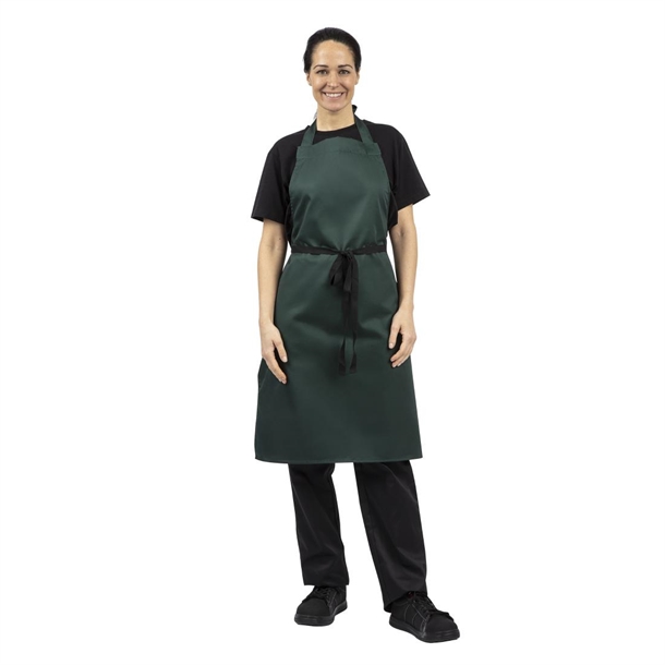 Whites Bib Apron Polycotton Green