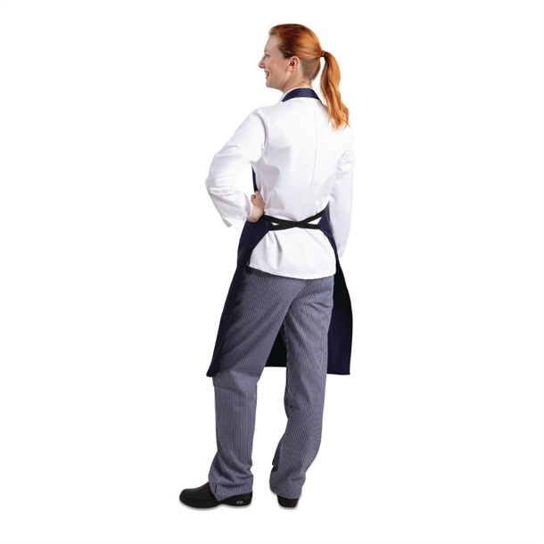 Whites Bib Apron Polycotton Navy Blue