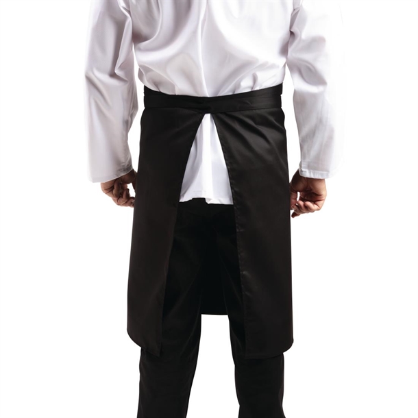 Whites Bistro Apron Polycotton Black