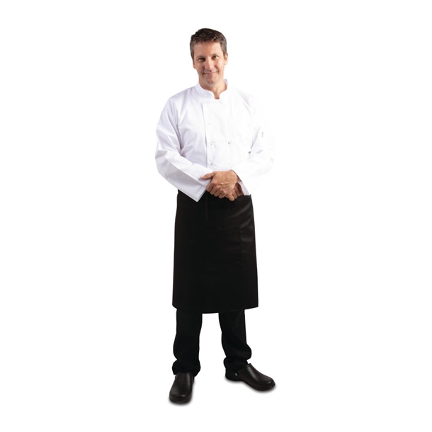 Whites Bistro Apron Polycotton Black