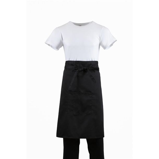 Whites Bistro Apron Polycotton Black