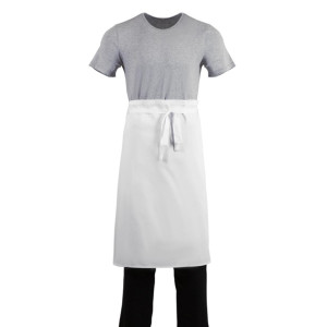Whites Bistro Apron Polycotton White