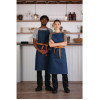 Southside Bib Apron Denim Blue with Tan Ties