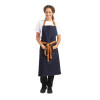 Southside Bib Apron Denim Blue with Tan Ties
