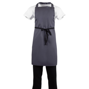 Whites Polycotton Bib Apron Charcoal