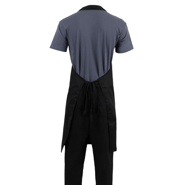 Whites Bib Apron Polycotton Black XL