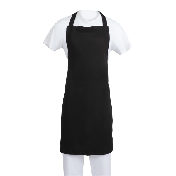 Whites Bib Apron Polycotton Black XL