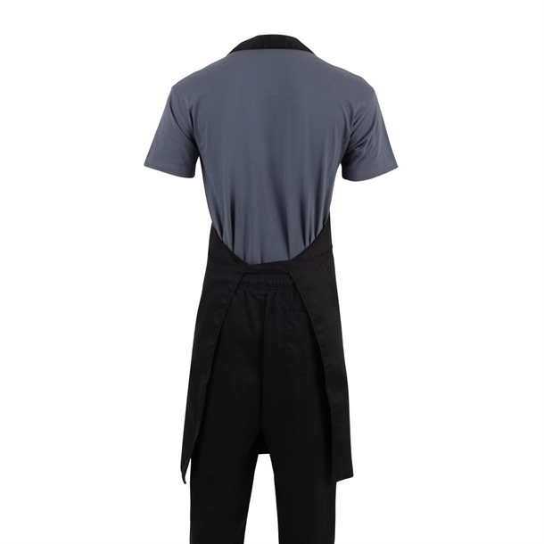 Whites Bib Apron Polycotton Black XL