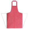 Whites Water Resistant Bib Apron Red/White Stripe