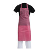 Whites Water Resistant Bib Apron Red/White Stripe