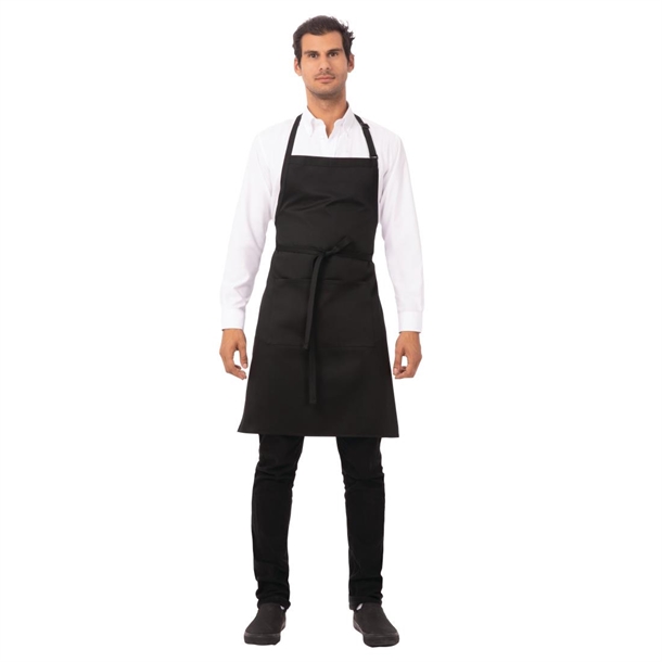 Chef Works Bib Apron Black