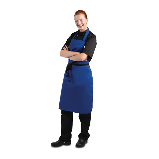Whites Bib Apron Polycotton Blue