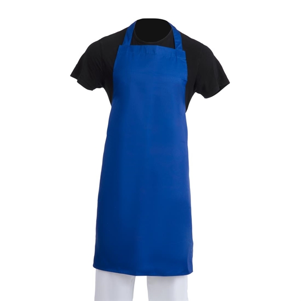 Whites Bib Apron Polycotton Blue
