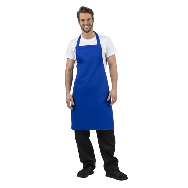 Whites Bib Apron Polycotton Blue