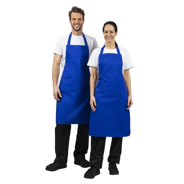 Whites Bib Apron Polycotton Blue