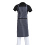 Whites Bib Apron Blue/White Butchers Stripe XL