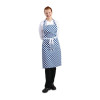Whites Bib Apron Polycotton Blue/White Check