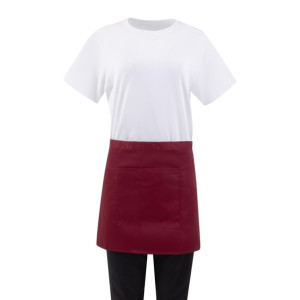 Whites Waist Apron Polycotton Burgundy