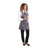 Whites V Neck Service Bib Apron Charcoal