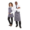 Whites V Neck Service Bib Apron Charcoal