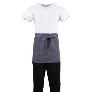 Whites Bistro Apron Polycotton Charcoal