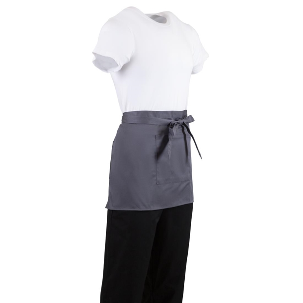 Whites Bistro Apron Polycotton Charcoal