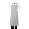 Whites Bib Apron Grey/White Butchers Stripe