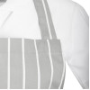 Whites Bib Apron Grey/White Butchers Stripe