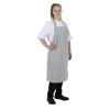 Whites Bib Apron Grey/White Butchers Stripe
