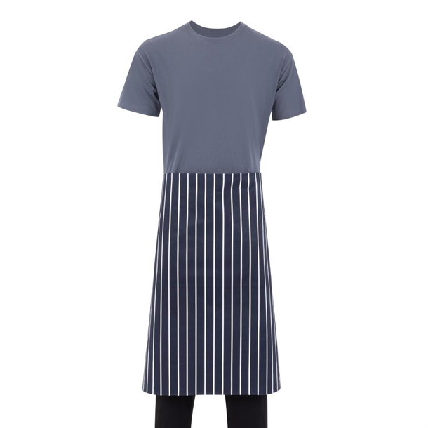 Whites Bistro Apron Blue/White Butchers Stripe