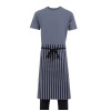 Whites Bistro Apron Blue/White Butchers Stripe