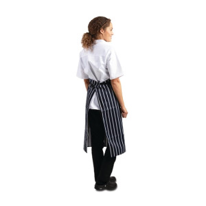 Whites Bistro Apron Blue/White Butchers Stripe